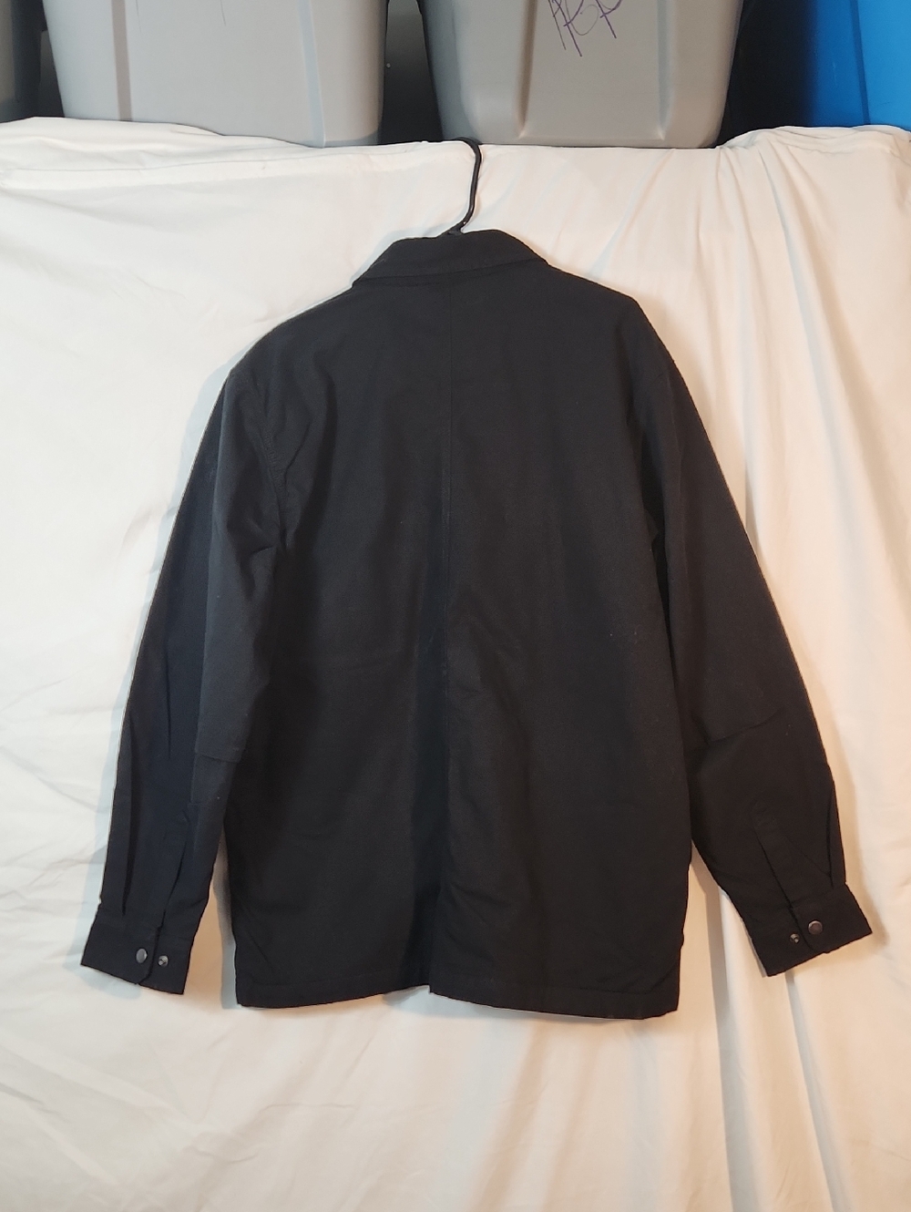 Carhartt Rugged Flex Canvas fleece Lined Snap Front Shirt Jacket - Picture 6 of 12